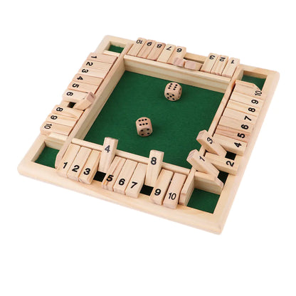 shut the box — four colour player zones