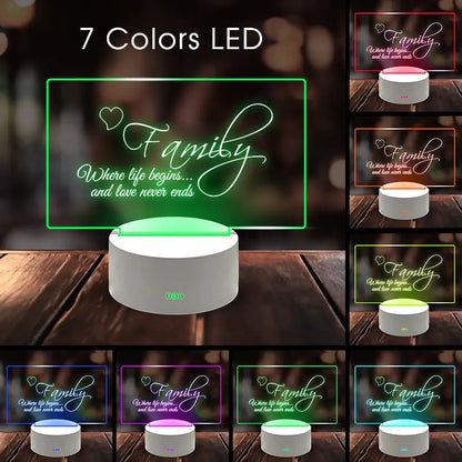 Seven-Color Note Board Night Light