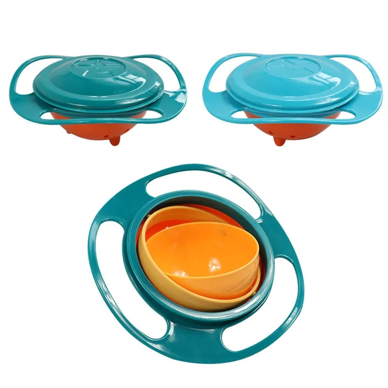 Spin & Secure Kids Gyro Bowl – Mess-Free Mealtime Fun!