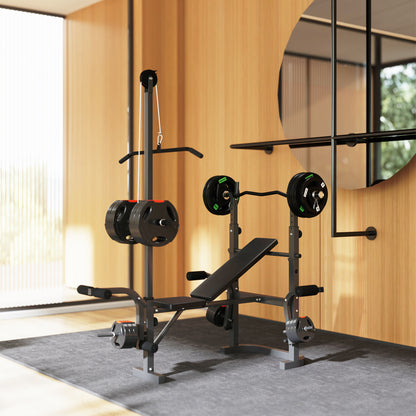 Multi-station press adjustable bench detail
