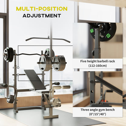 Multi-station press rack front view