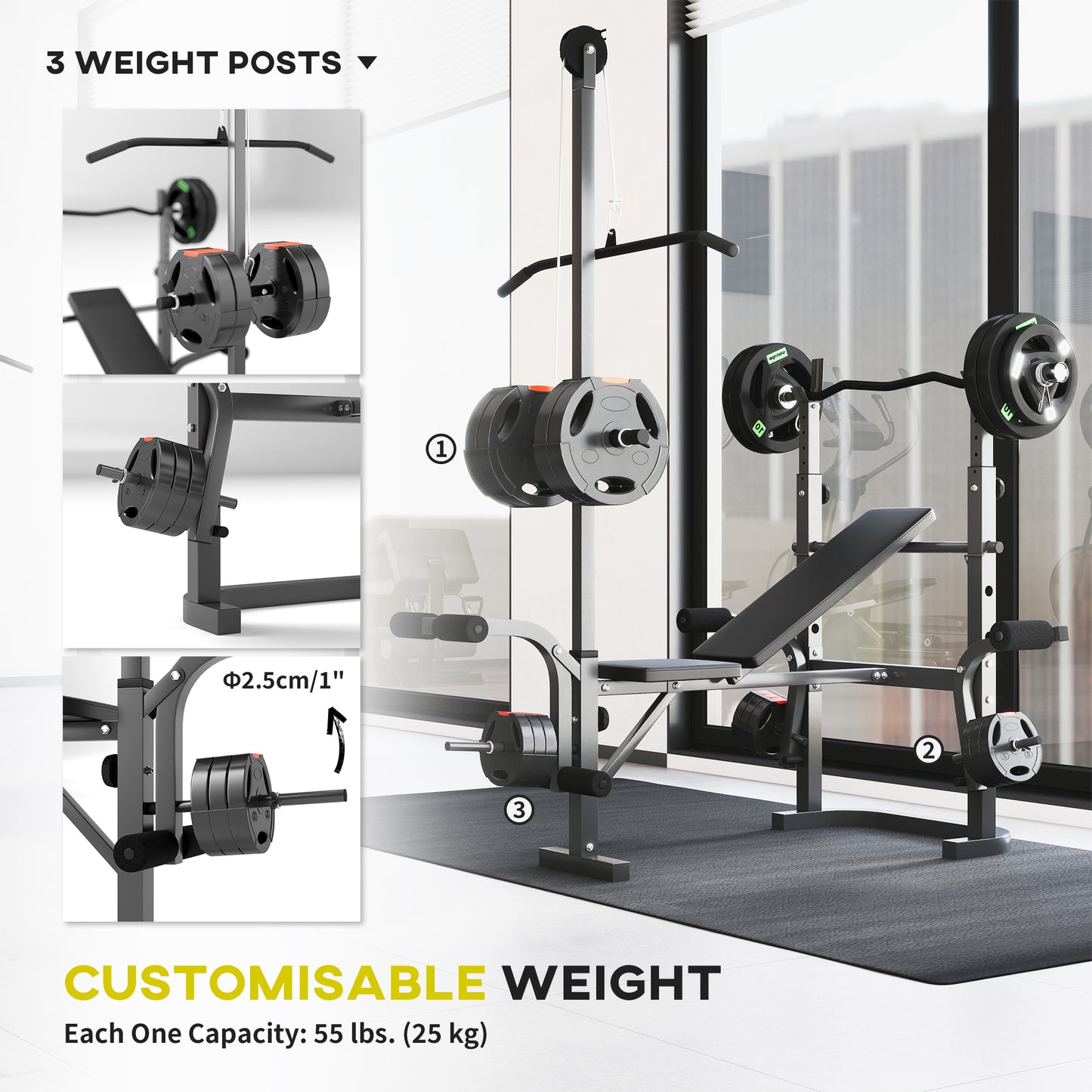 Multi-station press preacher curl module