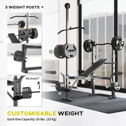 Multi-station press preacher curl module