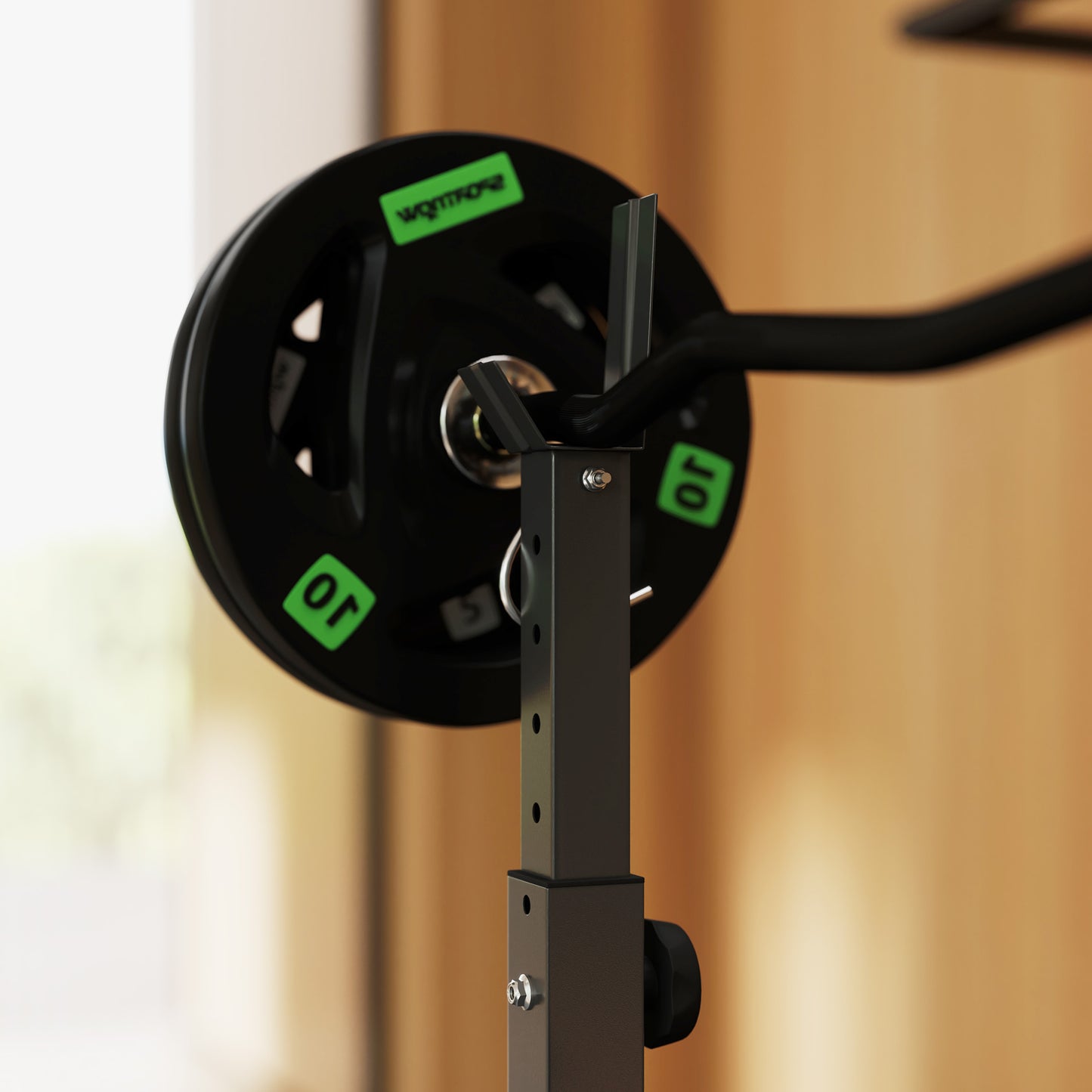 Multi-station press full setup in home gym