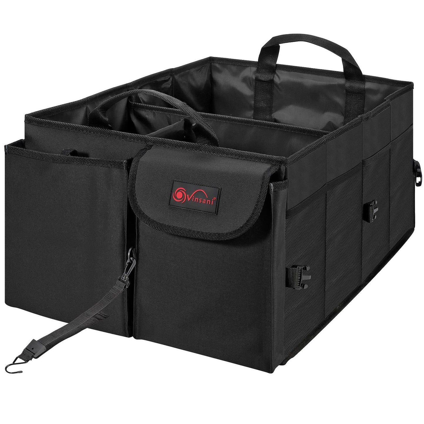 vehicle payload organiser heavy-duty handles and stitching close-up