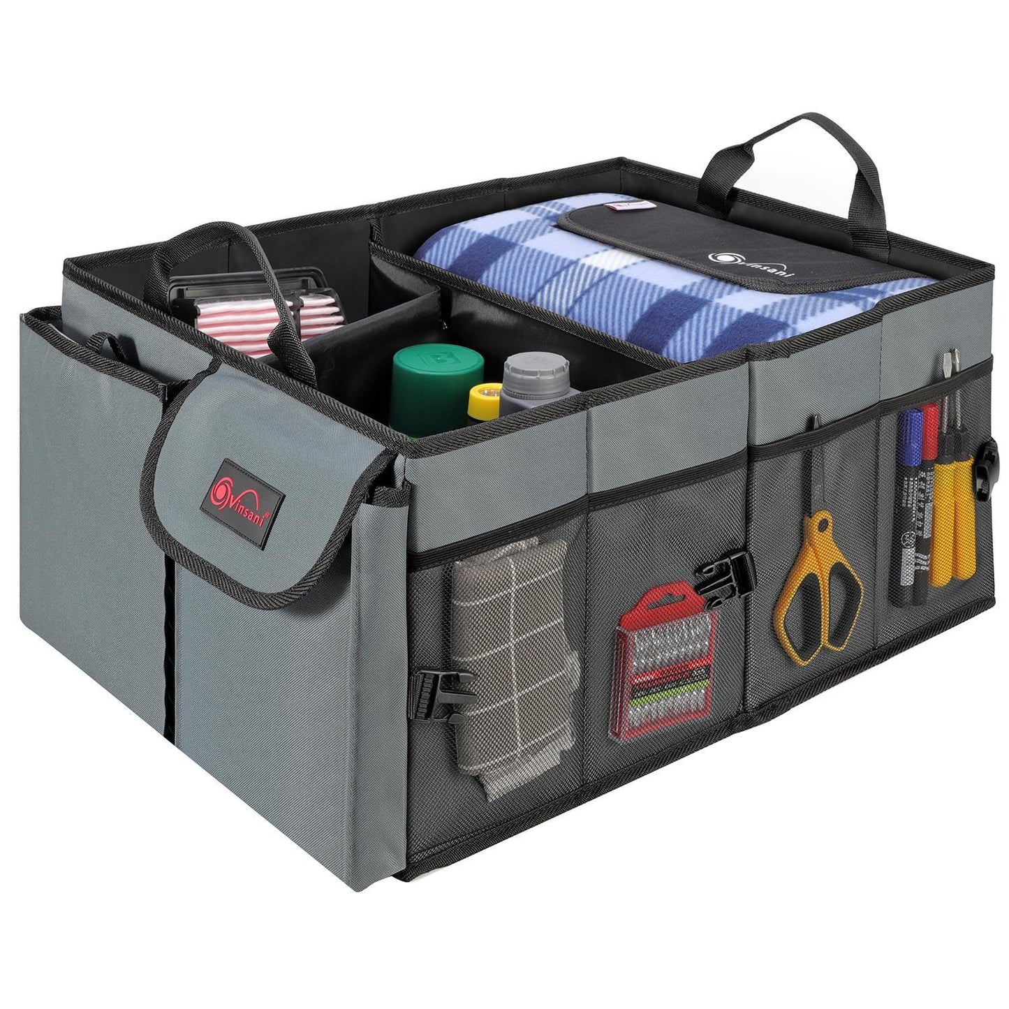 vehicle payload organiser — boot storage compartments detail