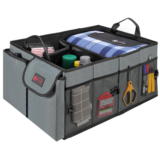 vehicle payload organiser — boot storage compartments detail