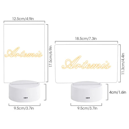 Seven-Color Note Board Night Light