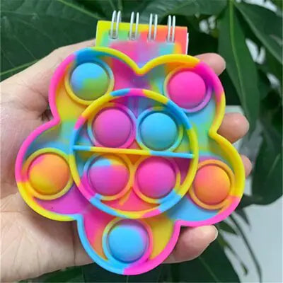 Kawaii Silicone Pop It Notebook Cover