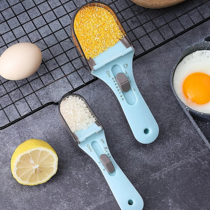 Adjustable Measuring Spoons with Scale