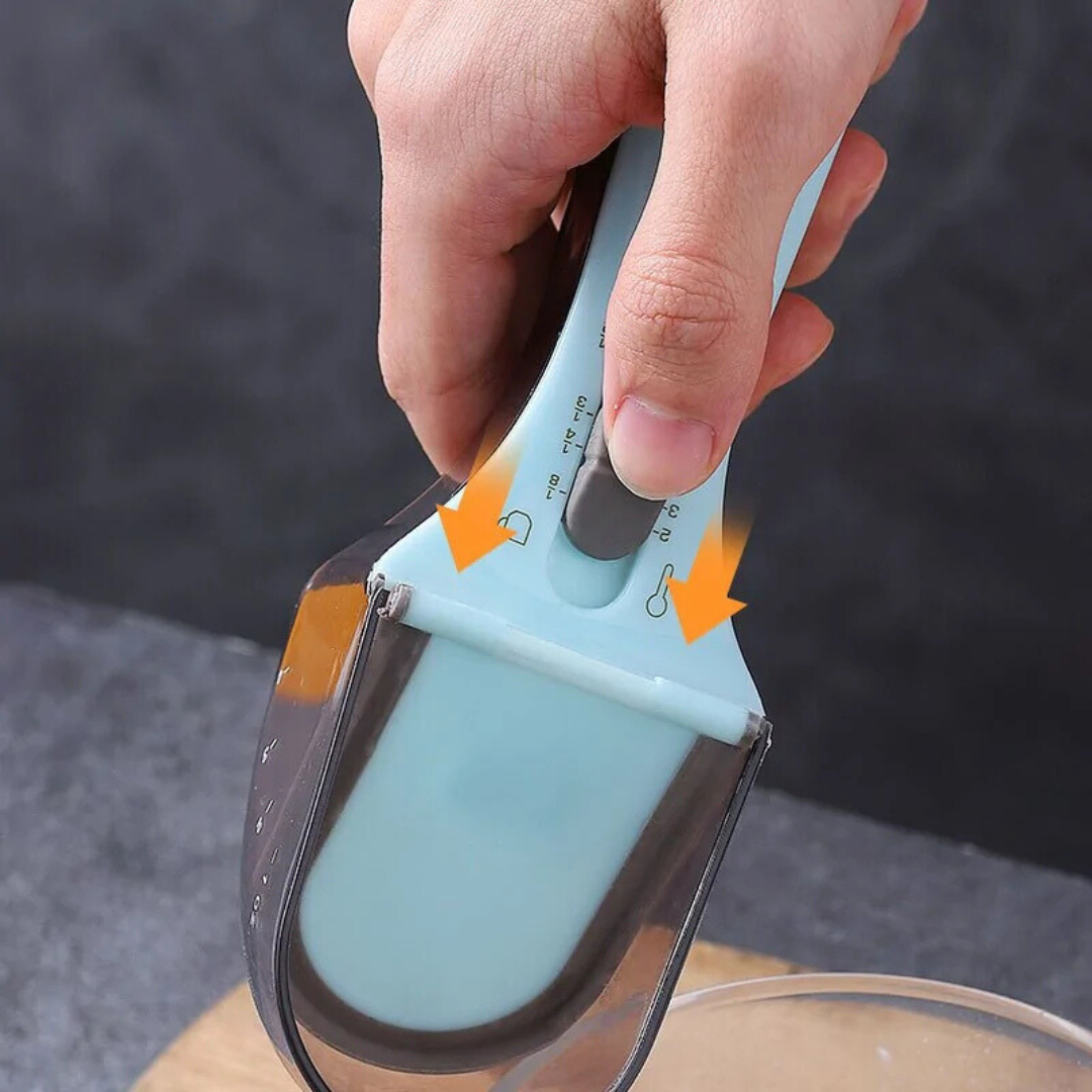 Adjustable Measuring Spoons with Scale