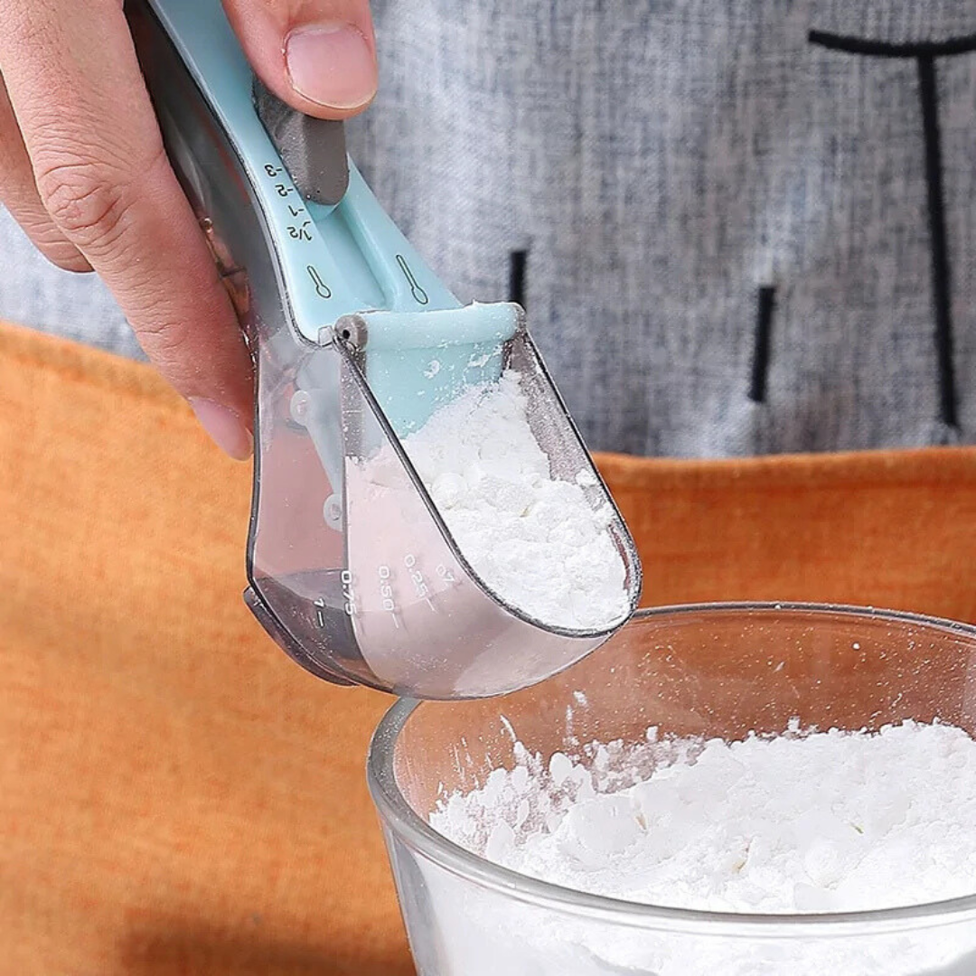 Adjustable Measuring Spoons with Scale
