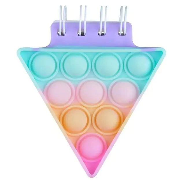 Kawaii Silicone Pop It Notebook Cover