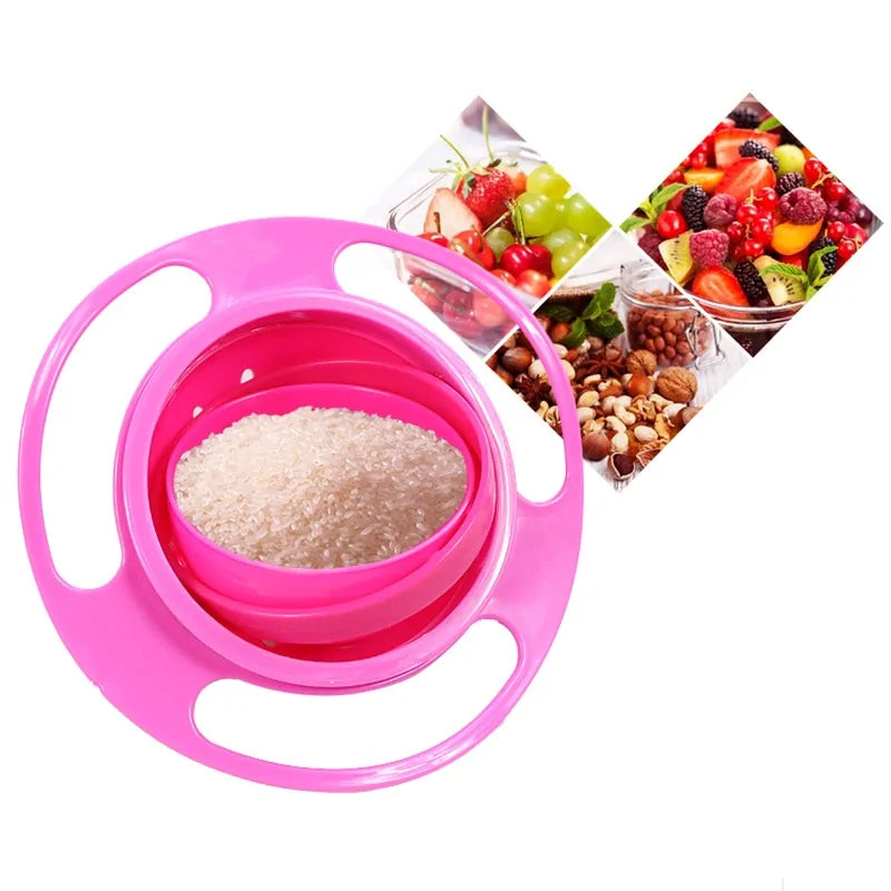 Spin & Secure Kids Gyro Bowl – Mess-Free Mealtime Fun!