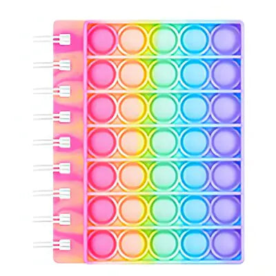 Kawaii Silicone Pop It Notebook Cover