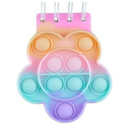 Kawaii Silicone Pop It Notebook Cover