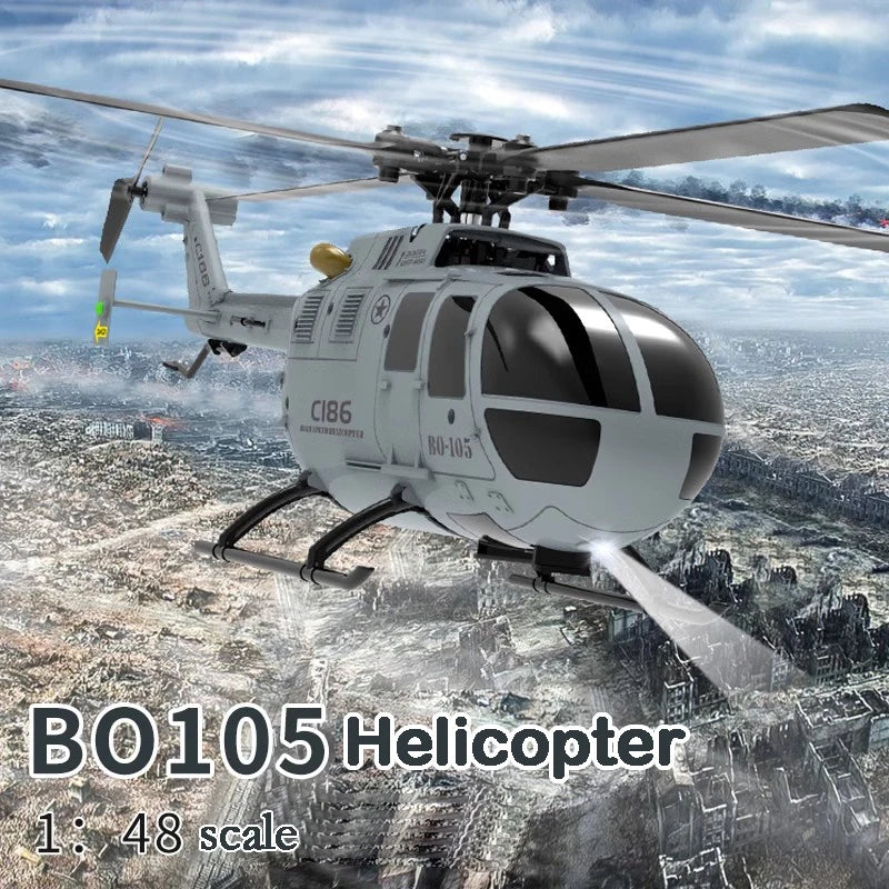 tactical RC helicopter grey fuselage detail
