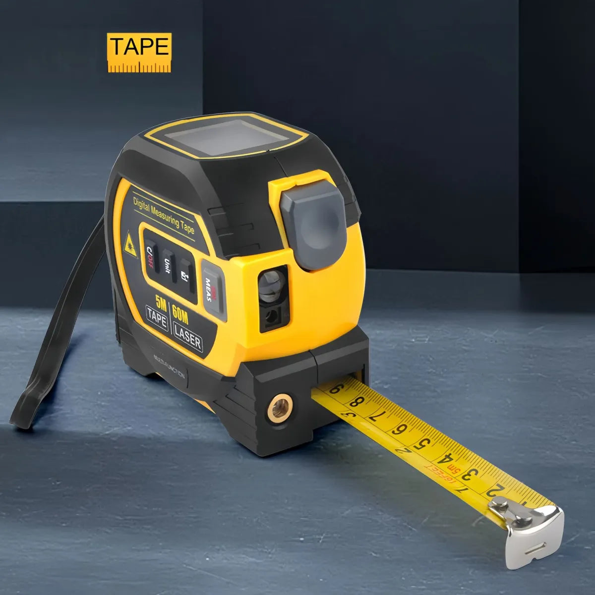 Laser rangefinder USB charging port detail