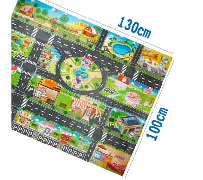 Traffic Adventure Play Mat & Toy Set
