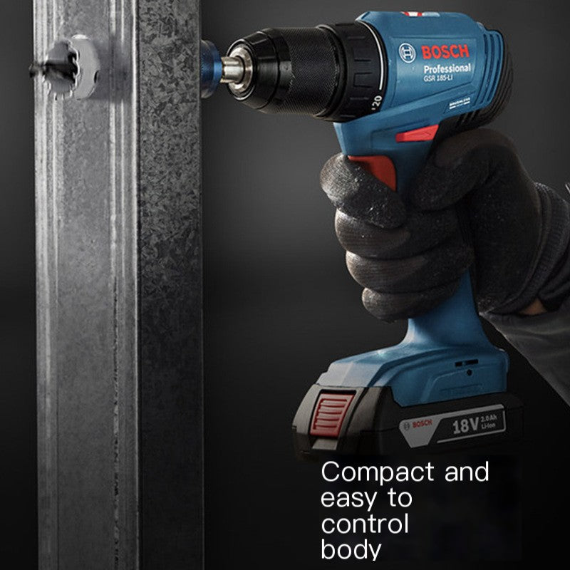 Brushless combi drill kit — battery, charger and carry case