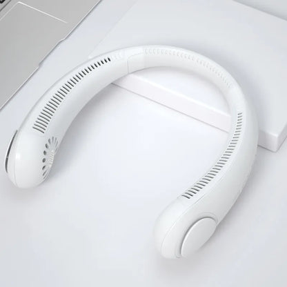 Hands-Free Neck Cooler: Bladeless 3-Speed Personal Fan