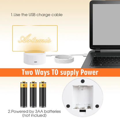 Seven-Color Note Board Night Light