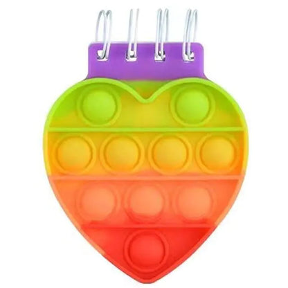 Kawaii Silicone Pop It Notebook Cover