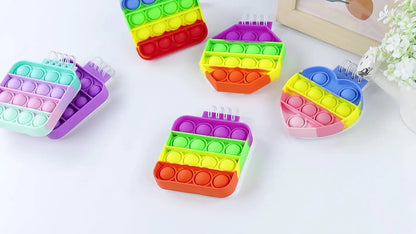 Kawaii Silicone Pop It Notebook Cover