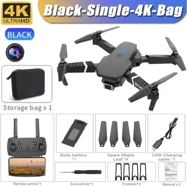 Foldable RC Drone With 1080P Wide Angle Dual HD Camera