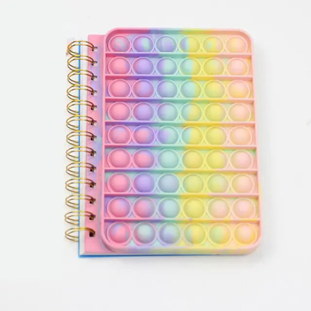 Kawaii Silicone Pop It Notebook Cover