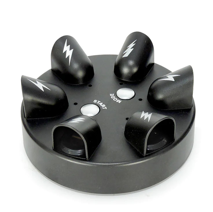 shock roulette game — front view of matte black unit