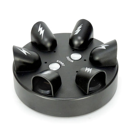 shock roulette game — front view of matte black unit