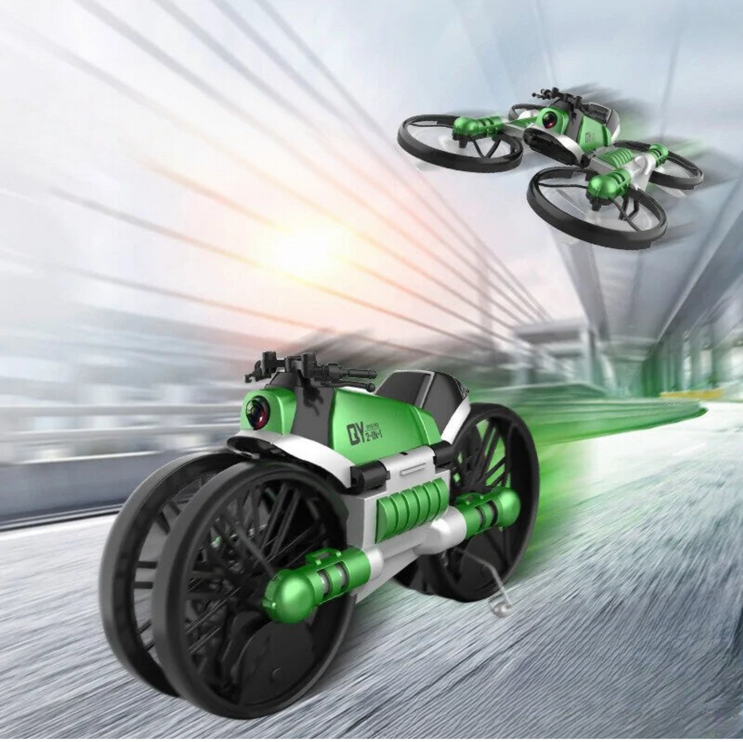 Dual Action Drone Bike