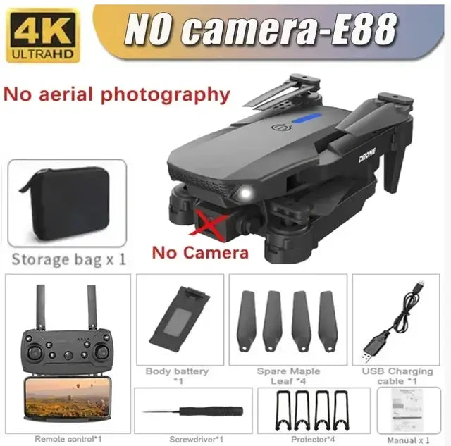 Foldable RC Drone With 1080P Wide Angle Dual HD Camera