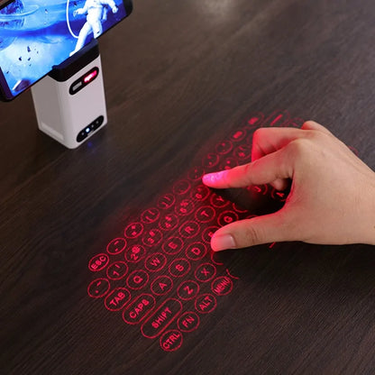Bluetooth Wireless Projection of Virtual Laser Keyboard