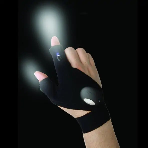 Illuminating LED Fingerless Gloves