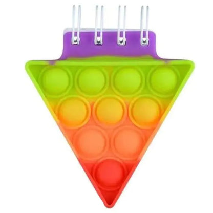 Kawaii Silicone Pop It Notebook Cover