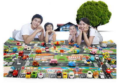 Traffic Adventure Play Mat & Toy Set
