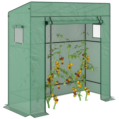 Walk-In "Lean-To" Greenhouse (Space-Saving Wall Design)