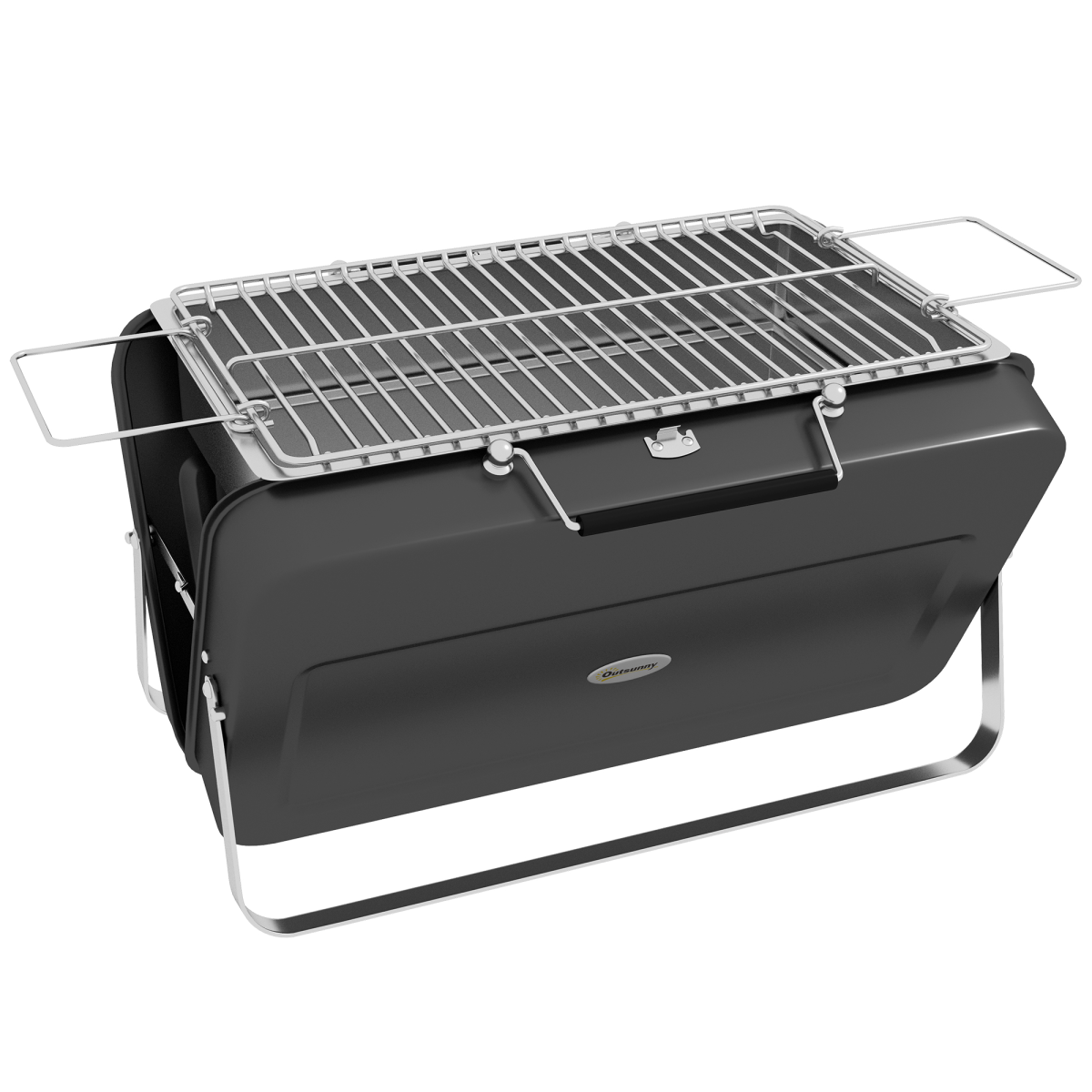 Portable Suitcase BBQ Grill — Foldable Charcoal Barbecue
