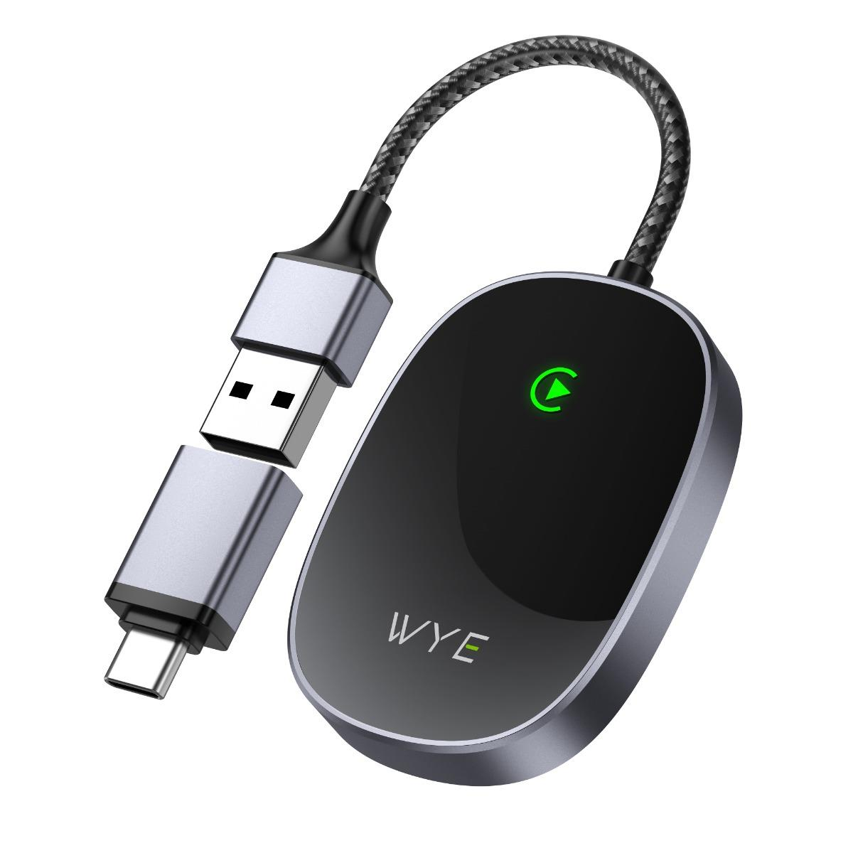 Wye Premium Wireless CarPlay Adapter (Aluminum & Glass Edition)