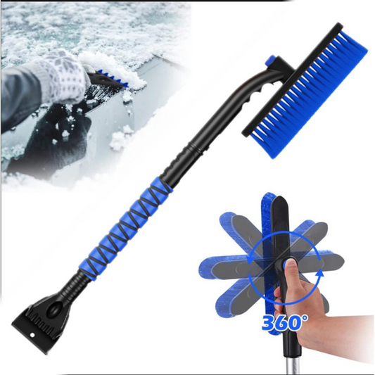 3-in-1 Extendable Snow Brush & Ice Scraper (Aviation Grade)