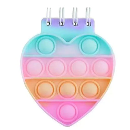Kawaii Silicone Pop It Notebook Cover