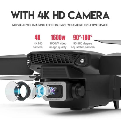 Foldable RC Drone With 1080P Wide Angle Dual HD Camera