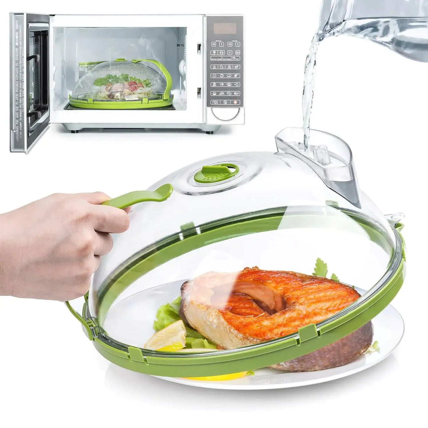 Microwave Shield: Clean, Even Heat, No Mess!