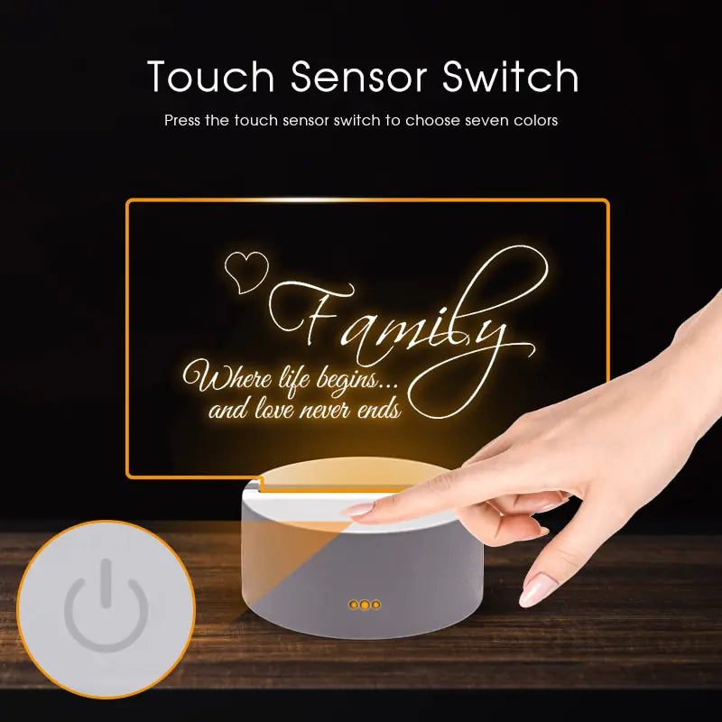 Seven-Color Note Board Night Light