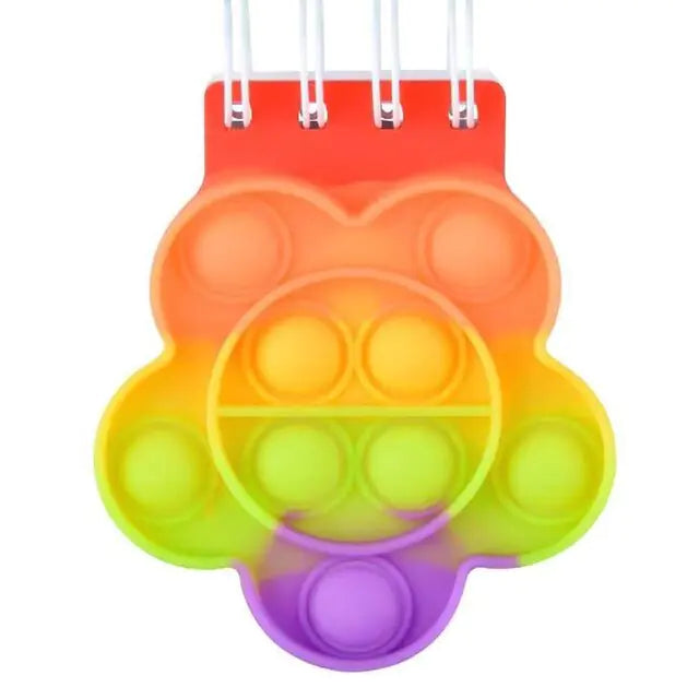 Kawaii Silicone Pop It Notebook Cover