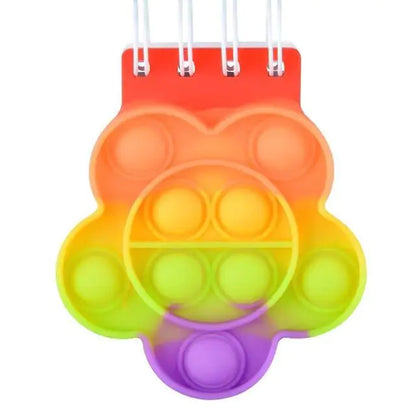 Kawaii Silicone Pop It Notebook Cover